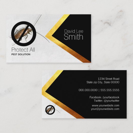 Carte De Visite Solution antiparasitaire (Devant / Derrière)