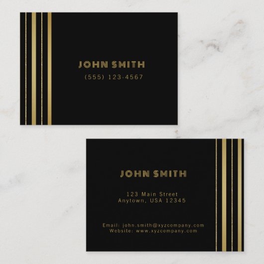 Carte De Visite Solutions d'affaires de luxe (Devant / Derrière)