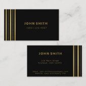 Carte De Visite Solutions d'affaires de luxe (Devant / Derrière)