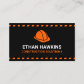 Carte De Visite Solutions de construction Casque orange (Devant)