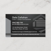 Carte De Visite Solutions de portes de garage modernes (Dos)