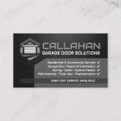 Carte De Visite Solutions de portes de garage modernes (Devant)