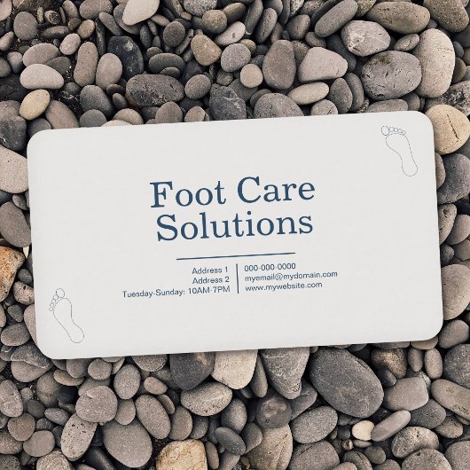 Carte De Visite Solutions de soins des pieds