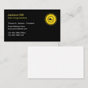 Carte De Visite Solutions d'énergie solaire