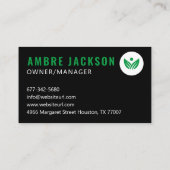 Carte De Visite Solutions professionnelles et écologiques d'entret (Dos)