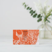 Carte De Visite SOMBRE CHEVALIER Or métallique (Debout devant)