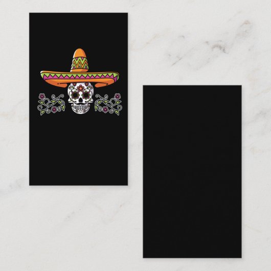 Carte De Visite Sombrero Cinco de Mayo (Devant / Derrière)
