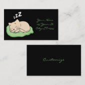 Carte De Visite Sommeil Kitty Thunder_Cove (Devant / Derrière)