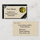 Carte De Visite SOMMEIL POLYSOMNOGRAPHY de RPSGT par (Devant / Derrière)