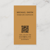 Carte De Visite Sommelier Bartender Cocktail discothèque (Dos)