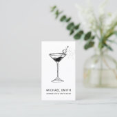 Carte De Visite Sommelier Bartender Cocktail discothèque (Debout devant)