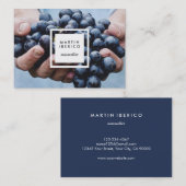 Carte De Visite Sommelier de raisin ou Vintner (Devant / Derrière)