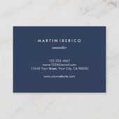 Carte De Visite Sommelier de raisin ou Vintner (Dos)