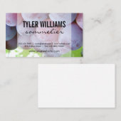 Carte De Visite Sommelier de raisins (Devant / Derrière)