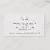 Carte De Visite Sommelier du logo de la bouteille de vin (Dos)