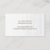 Carte De Visite Sommelier Gold Wine Boto Logo Dégustation de vin (Dos)