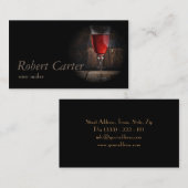 Carte De Visite Sommelier royal d'établissement vinicole de (Devant / Derrière)