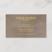 Carte De Visite Sommelier sommelier barman à vis à vin moderne (Dos)