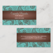 Carte de visite somptueux de Paisley (Devant / Derrière)