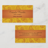 Carte de visite somptueux de Paisley (Devant / Derrière)