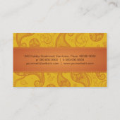 Carte de visite somptueux de Paisley (Dos)