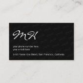 Carte De Visite son unique attrayant moderne professionnel gris (Dos)