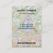 Carte De Visite Songbirds Lily Garden Birdhouse (Dos)