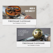 Carte De Visite Sonnette de vélo drôle et rouillée pour magasins d (Devant / Derrière)