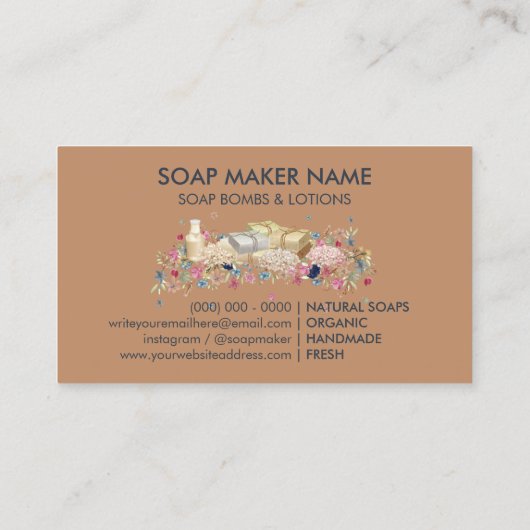 Carte De Visite Sons naturels (Dos)