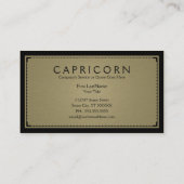Carte De Visite sophistication capricorne (Dos)