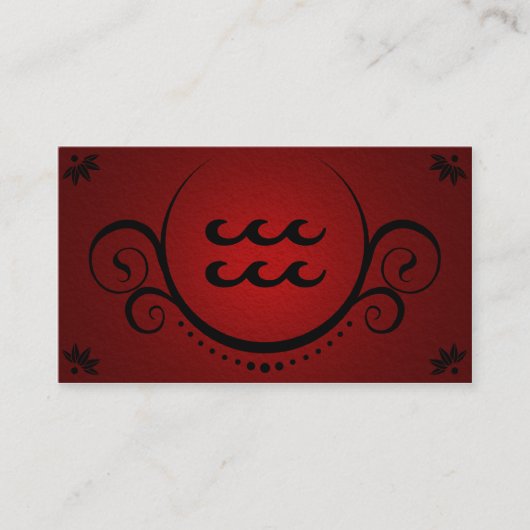 Carte De Visite sophistication des aquarius (Devant)