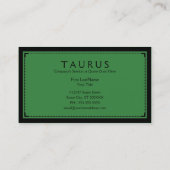 Carte De Visite sophistication des taurus (Dos)