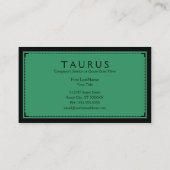 Carte De Visite sophistication des taurus (Dos)