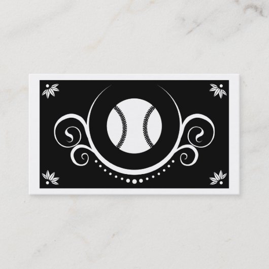 Carte De Visite sophistication du baseball (Devant)