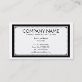 Carte De Visite sophistication du bowling (Dos)