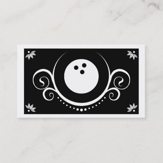 Carte De Visite sophistication du bowling (Devant)