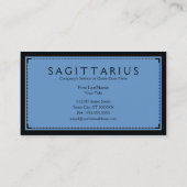 Carte De Visite sophistication sagittaire (Dos)