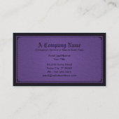 Carte De Visite sophistication violette (Dos)
