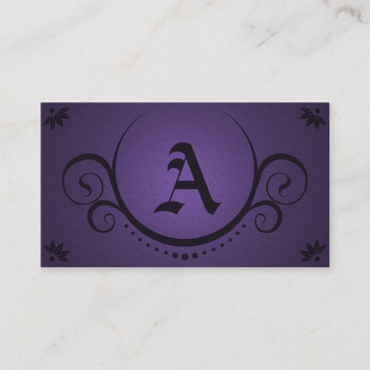 Carte De Visite sophistication violette (Devant)