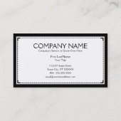Carte De Visite sophistications de lion (Dos)