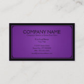 Carte De Visite sophistications de pourpre royal (Dos)