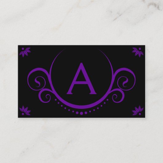 Carte De Visite sophistications de pourpre royal (Devant)