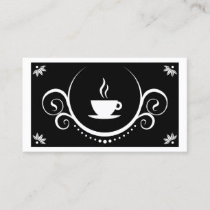 Carte De Visite sophistications de tasse de café