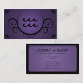 Carte De Visite sophistications de Verseau (Devant / Derrière)