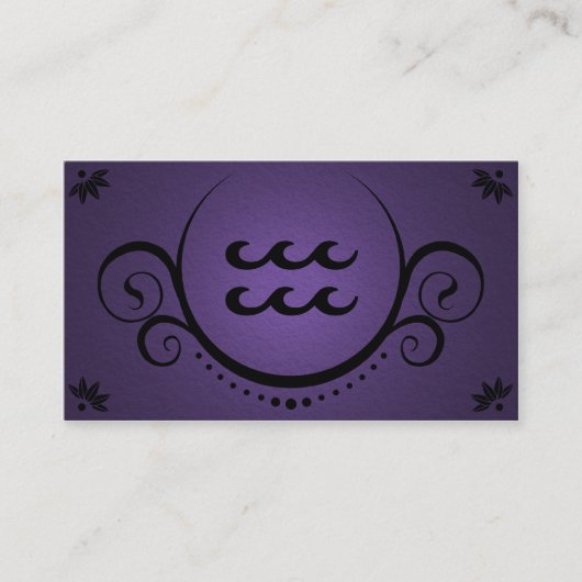 Carte De Visite sophistications de Verseau (Devant)