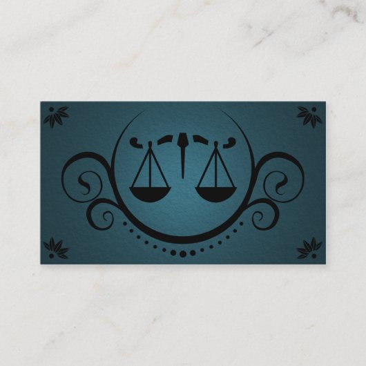 Carte De Visite sophistications d'échelle de justice (Devant)