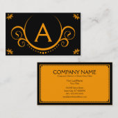 Carte De Visite sophistications oranges (Devant / Derrière)