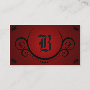 Carte De Visite sophistications rouges