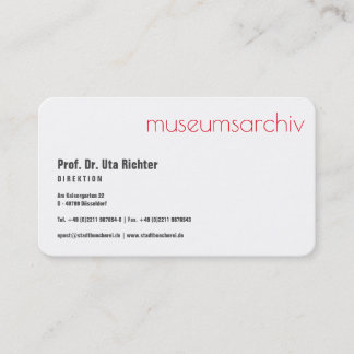 Carte De Visite Sophistiqué avec du noir et du rouge