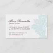 Carte de visite sophistiqué de dessinateur (Dos)